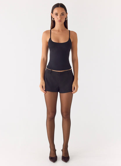 Winter Nights Stripe Stockings - Black